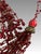 Metal Vintage Mughal Style Red Glass and Brass Work Indian Tassels, a Pair For Sale - Image 7 of 7