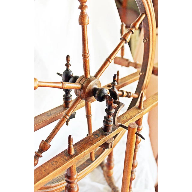 Mid 19th Century French Miniature Spinning Wheel For Sale - Image 11 of 13