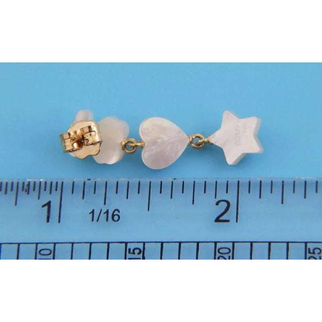 Tous Mother of Pearl Lapis Rhodonite 18k Yellow Gold Dangle Earrings For Sale In Miami - Image 6 of 6