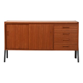 Small Two-Tone Scandinavian Sideboard, 1960s For Sale