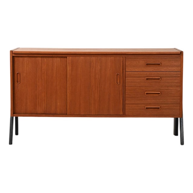 Small Two-Tone Scandinavian Sideboard, 1960s For Sale