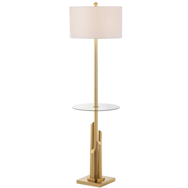 Inspired by New York’s most iconic hotel interior, this modern floor lamp side table brings style and substance to the...