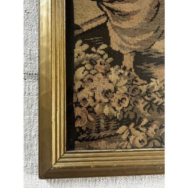 Framed Antique European Woven Tapestry Textile For Sale - Image 4 of 16