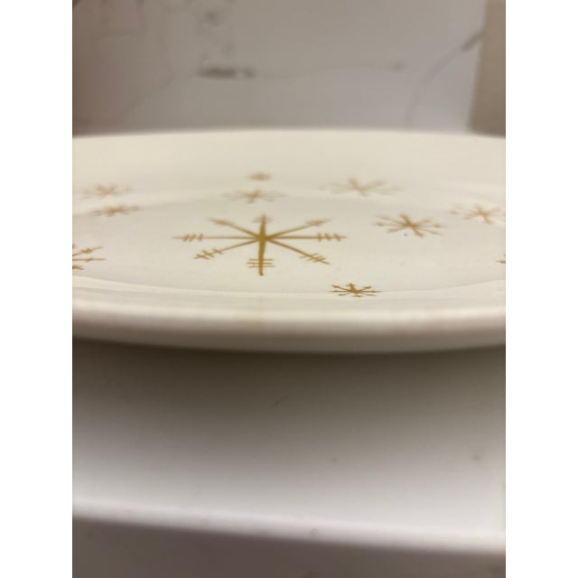 1950s Mid-Century Modern Atomic Starburst Oval Platter, 13.25″ For Sale - Image 4 of 4