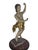Italian 19th Century Polychrome Giltwood Putti Sculpture, Distressed Finish For Sale - Image 3 of 14