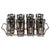 1950s Mid-Century Modern Black and Gold Atomic Starburst Highball Glasses in Holder, Set of Eight - 9 pcs For Sale - Image 13 of 17