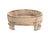 This Vintage Indian Carved and Bleached Teakwood Grinder Table is a remarkable example of traditional Indian...