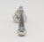 Late 20th Century Pair of Vintage Modern Chrome Fixed Lever Door Knob Set For Sale - Image 5 of 7