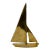 Large Vintage Modern Brass Sailboat For Sale