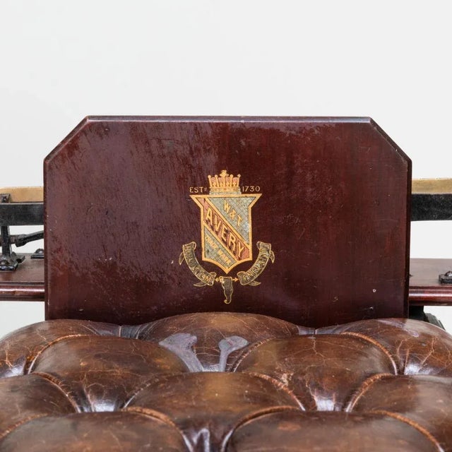 Early 19th Century English Mahogany and Leather Jockey Scale by W & T Avery For Sale - Image 9 of 12