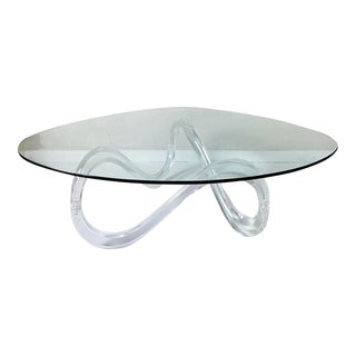 Vintage Knut Hesterberg Style Lucite Coffee Table For Sale