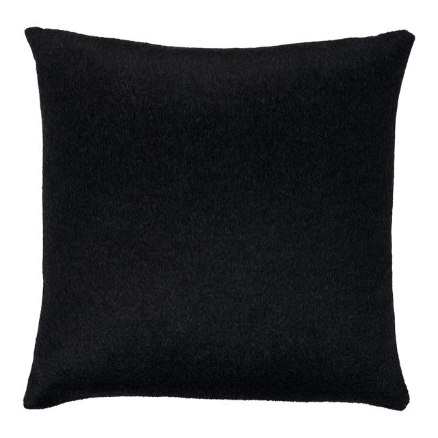 Schumacher Dixon Mohair Pillow 22" in Carbon For Sale