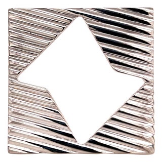 Tiffany & Co Estate Abstract Brooch Sterling Silver 14.8 Grams For Sale