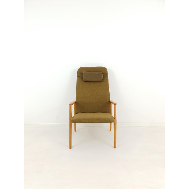 Vintage Scandinavian Beech Armchair, 1970s For Sale - Image 4 of 10