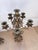 Mid 20th Century Pair of Vintage Rococo Revival 6-Light Brass-Tone Candelabra, 19” For Sale - Image 5 of 10