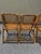 1970s Modern Set of 8 Campaign Bamboo Tortoiseshell Folding Chairs For Sale In West Palm - Image 6 of 12