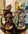 These are a near pair of rare Portuguese Majolica of Caldas da Reina jugs or pitchers created by the important majolica...