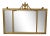 Ethan Allen Adam Design 3 Panel Gold Over Mantle Mirror For Sale - Image 12 of 12