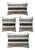 Anatolian Lumbar Kilim Pillow Cover 16'' X 16'' & 16'' X 24'' - Set of Four For Sale
