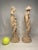 Late 20th Century Pair of Asian Chinoiserie Cream Tabletop Figurines For Sale - Image 5 of 11