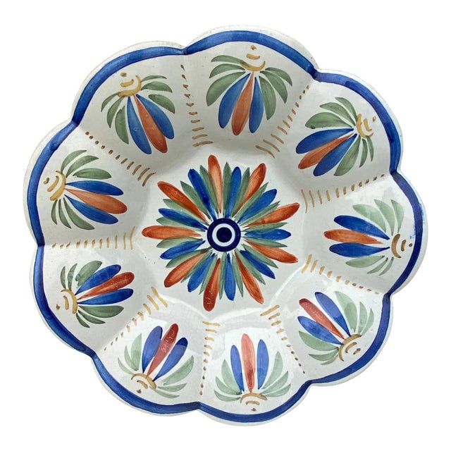 French Faience Platter Henriot Quimper Circa 1900 For Sale