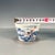 Late 20th Century Vintage Blue & White Underglaze Red Porcelain Teacup – Landscape Scene, Qianlong Mark For Sale - Image 5 of 9
