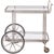 1950s French Silver-Tone Metal Service Trolley/ Bar Cart For Sale - Image 4 of 5