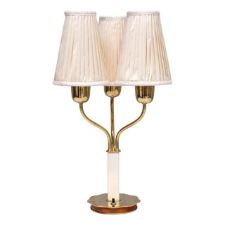 Brass Model 15484 Table Lamp by Harald Notini for Böhlmarks, Sweden, 1940s For Sale