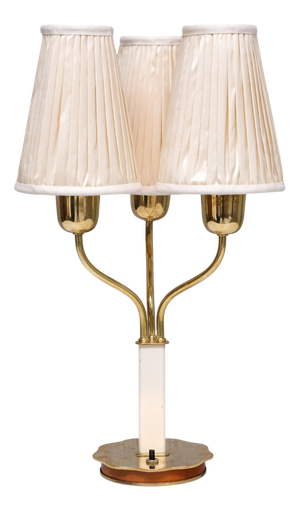 Brass Model 15484 Table Lamp by Harald Notini for Böhlmarks, Sweden, 1940s
