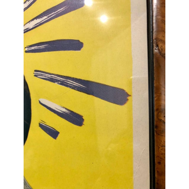 Vintage 1940s Hollywood Western Press Poster in Burl Frame For Sale - Image 10 of 11