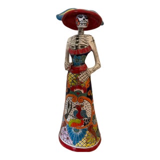 Mexican Talavera “Day of the Dead Catrina For Sale