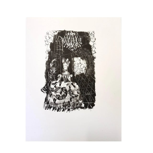 Antoni Clavé - Original Lithograph - For Alexander Pushkin's Queen of Spades Dimensions: 325 x 247 mm. 1946 Original...