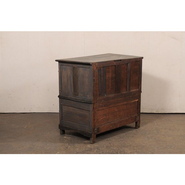 Wood Late 18th C. English Chest W/ Great Hardware For Sale - Image 7 of 12
