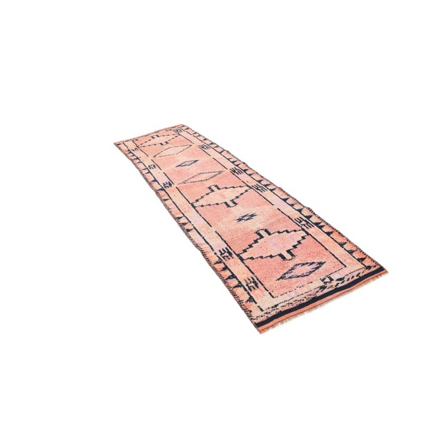 Traditional Vintage Washed Out Runner Rug For Sale - Image 3 of 7