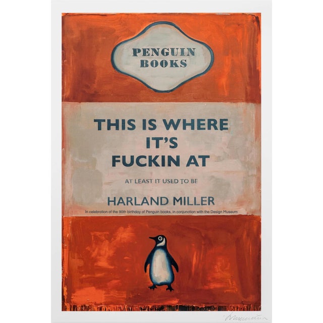 Contemporary Harland Miller This Is Where Its Fuckin at Signed Poster, 2020s For Sale - Image 3 of 3