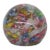Murano Style Tutti Frutti Art Glass Paperweight Abstract Ribbon Design 5128b For Sale