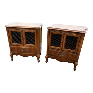 1950s French Nightstands - a Pair For Sale