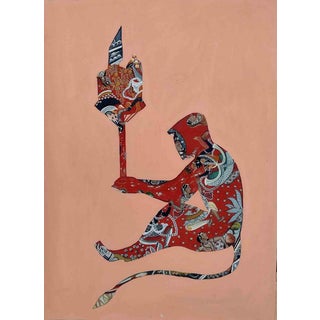 Indiant Artist, Re-bind, 2024, Natural Pigment on Wasli Paper For Sale