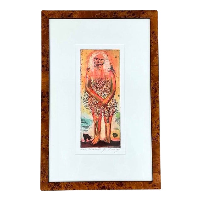 Signed Jacek Sroka “Magister Zdziczala” Aquatint Etching, Limited Edition 5/100, 2002 For Sale