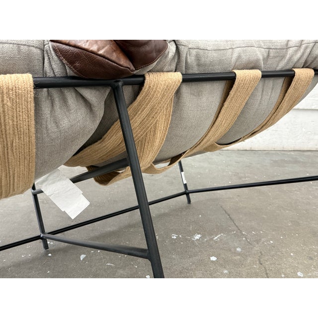 Classic Home Palermo Natural Sofa For Sale - Image 10 of 12