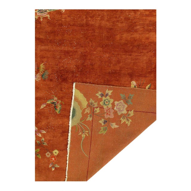 Traditional 1920s Pasargad DC Antique Chinese Art Deco Rug For Sale - Image 3 of 3