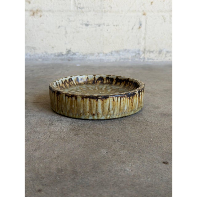 Mid-Century Modern Vintage Mid-Century Modern Gefle Sweden Ceramic Small Plate 1960s For Sale - Image 3 of 10
