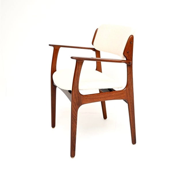 Erik Buch Vintage Danish Desk Chair by Erik Buch for Oddense Maskinsnedkeri, 1960s For Sale - Image 4 of 11