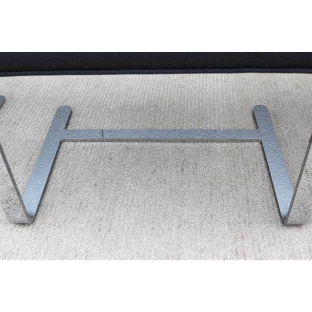 Ludwig Mies Van Der Rohe Brno Flat Bar Chairs in Gray Wool by Gordon - Set of 4 For Sale - Image 17 of 18