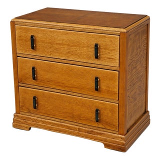 Art Deco Oak Chest of Drawers, 1930s For Sale
