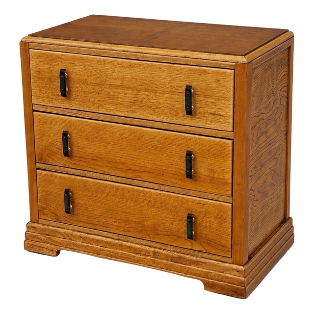 Art Deco Oak Chest of Drawers, 1930s For Sale