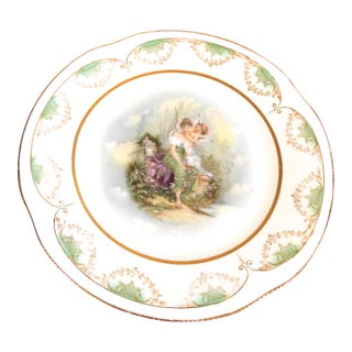 Late 18th Century Z S & Co. Scherzer Plate With Angels and Dimensional Details For Sale