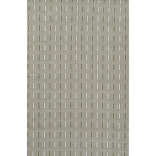 Erin Gates by Momeni River Holden Green Hand Woven Indoor Outdoor Rug 2' X 3' For Sale