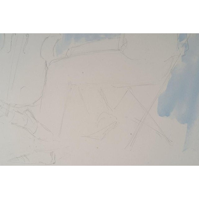 Depicting Musicians, 20th Century, Watercolor For Sale - Image 6 of 8