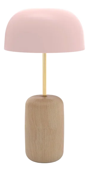 Pale Pink Lampshade Nina Table Lamp by Harto